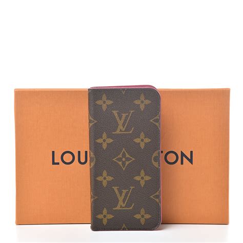 louis vuitton monogram iphone x case|louis vuitton iphone folio.